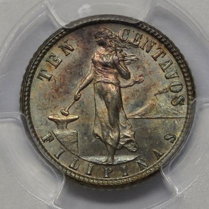 Picture of 1907 Philippines 10c MS63 PCGS 