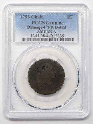 Picture of 1793 Chain Cent PGCS Genuine Damage-P/FR Detail AMERICA  