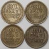 Picture of 4x 1909-S & 2x 1922 Weak D Key Date Lincoln Wheat Cents 1c Penny