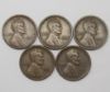 Picture of 5x 1922-D Better Date Lincoln Wheat Cents 1c Penny 