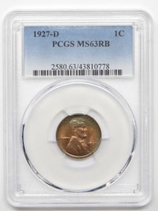 Picture of 1927-D MS63RB PCGS Lincoln Wheat Cent