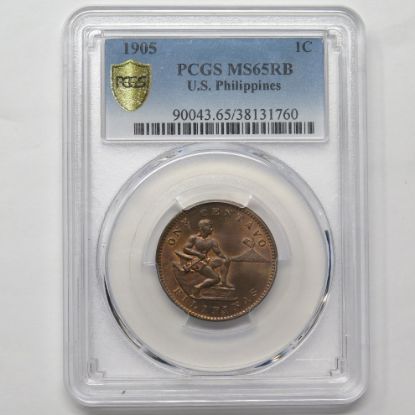 Picture of 1905 Philippines 1c MS65RB PCGS 