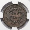 Picture of 1852 Braided Hair Large Cent L1c Stack's W 57th St Collection NGC Genuine