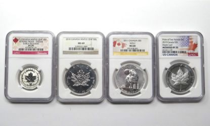 Picture of 4x Assorted Graded Canadian Bullion Coins - 3.25oz  