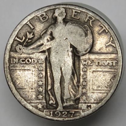 Picture of 1927-S Better Date Standing Liberty Quarter 25c 