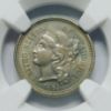 Picture of 1865 3 Cent Nickel 3CN MS62 NGC 