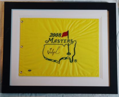 Picture of 2008 Fred Couples Signed Masters Pin Flag Holo COA  