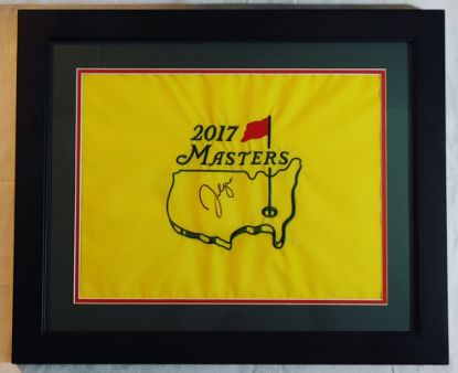 Picture of 2017 Sergio Garcia Signed Masters Pin Flag 