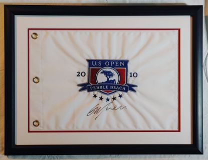 Picture of 2010 Graeme McDowell Signed US Open Pebble Beach Pin Flag