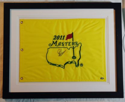 Picture of 2011 Charles Schwartzel Signed Masters Pin Flag JSA COA 