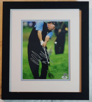 Picture of Phil Mickelson Signed Masters 8x10 Framed Photo w/Holo COA  