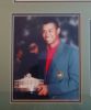 Picture of Framed Tiger Woods Signed 2001 Masters Grouping Schedule w/ Flag & 8x10  