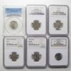 Picture of 6x 1867-1942 PCGS/NGC Graded Nickel Type Coin Lot 5c  