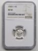 Picture of 5x 1921-1943 NGC Graded Mercury Dimes 10c  