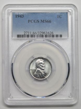 Picture of 1943 Lincoln Wheat Cent MS66 PCGS