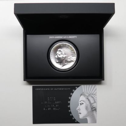 Picture of 2019-P American Liberty High Relief 2.5oz Silver Medal Box/COA 