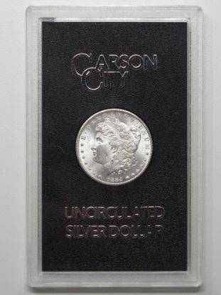 Picture of 1884-CC GSA Morgan Dollar $1 Carson City Box & COA 