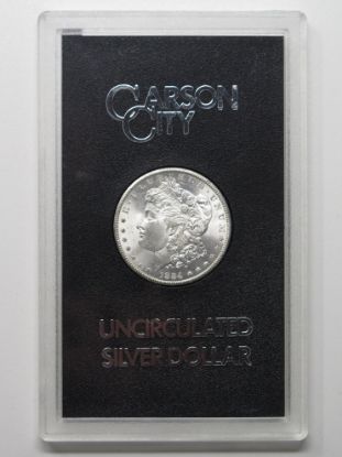 Picture of 1884-CC GSA Morgan Dollar $1 Carson City Box & COA