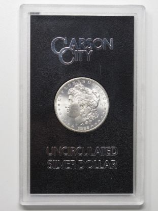 Picture of 1882-CC GSA Morgan Dollar $1 Carson City Box & COA 