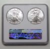 Picture of 2021 American Silver Eagle Type 1 & Type 2 FDOI 2-Coin Set MS70 NGC 