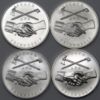 Picture of 4x 1oz U.S. Presidential Silver Medals - Madison, Polk, Adams, Van Buren  