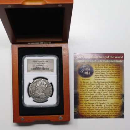 Picture of 1783-Mo FF Mexico 8R El Cazador NGC Genuine Shipwreck Coin  