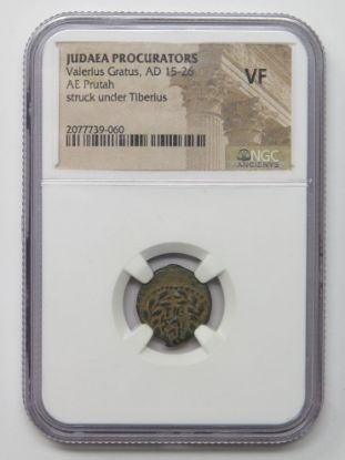 Picture of Judaea Procurators Valerius Gratus, AD 15-26 AE Prutah VF NGC