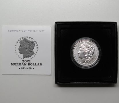 Picture of 2021-D Morgan Dollar $1 Denver Box & COA 