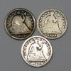 Picture of 8x 1839-1872 Seated Liberty 1/2 Dimes H10c  