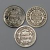 Picture of 8x 1839-1872 Seated Liberty 1/2 Dimes H10c  