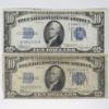 Picture of 10x Series 1934, C, D $10 Silver Certificates 