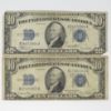 Picture of 10x Series 1934, C, D $10 Silver Certificates 