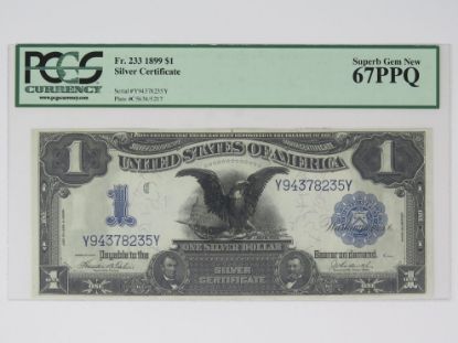 Picture of 1899 $1 Silver Certificate Fr.233 Teehee/Burke PCGS 67 PPQ 