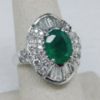 Picture of 2.43ct Emerald 1.22ct Diamond Cocktail Ring 18k Size 6.25 8.2g  