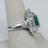 Picture of 2.43ct Emerald 1.22ct Diamond Cocktail Ring 18k Size 6.25 8.2g  