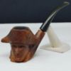 Picture of Briar Hand Carved Wooden Tobacco Pipe Made in France 