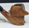 Picture of Briar Hand Carved Wooden Tobacco Pipe Made in France 