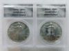 Picture of 1986-2000 American Silver Eagle MS69 ANACS Eagle Label Set of 15 Coins 