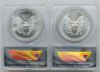 Picture of 1986-2000 American Silver Eagle MS69 ANACS Eagle Label Set of 15 Coins 