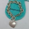 Picture of Tiffany & Co. 7.5" Sterling Silver Heart Tag Bracelet 35g .925  