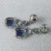 Picture of 14k White Gold Sapphire & Diamond Earring and Ring Size 7.75