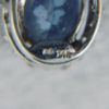 Picture of 14k White Gold Sapphire & Diamond Earring and Ring Size 7.75