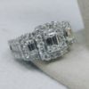 Picture of 14kwg 1.0cttw I2/G Emerald Cut Diamond Ring w/ 12 .30ct SI2/G Baguettes Size 6.75 