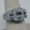 Picture of 14kwg 1.0cttw I2/G Emerald Cut Diamond Ring w/ 12 .30ct SI2/G Baguettes Size 6.75 