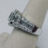 Picture of 14kwg 1.0cttw I2/G Emerald Cut Diamond Ring w/ 12 .30ct SI2/G Baguettes Size 6.75 