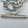 Picture of Tiffany & Co. Sterling Silver Circle Chain Toggle Bracelet 7.75"  26g .925  