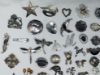 Picture of 25.6oz/78x  Assorted Sterling Silver Pins and Brooches 796.5g .925  