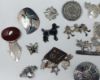 Picture of 9.5oz/23x Assorted Taxco/Mexico Sterling Silver Pins and Brooches 296.6g .925 