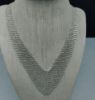 Picture of Tiffany & Co. Elsa Peretti Sterling Silver Mesh Bib Necklace 27" 36.8g .925  