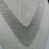 Picture of Tiffany & Co. Elsa Peretti Sterling Silver Mesh Bib Necklace 27" 36.8g .925  